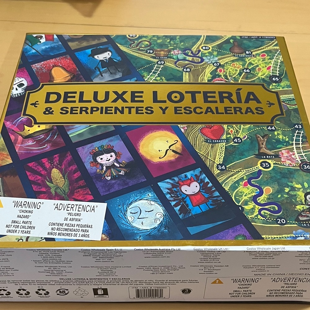 Deluxe Lotería & Serpientes y Escaleras Board Game